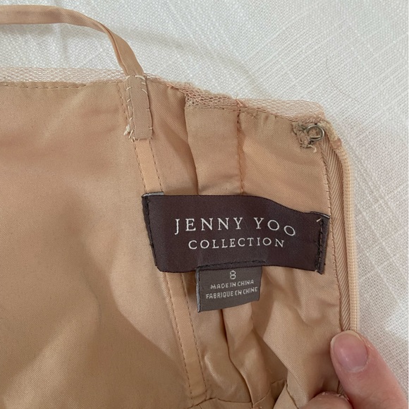 Jenny Yoo blush beaded bridesmaid dress - Picture 3 of 5